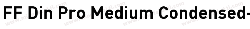 FF Din Pro Medium Condensed字体转换